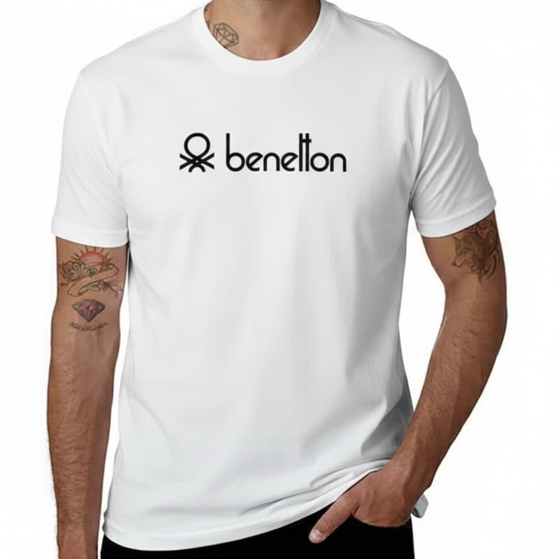 Camiseta Moda Antiga Benetton 100% Algodão Masculina Feminina