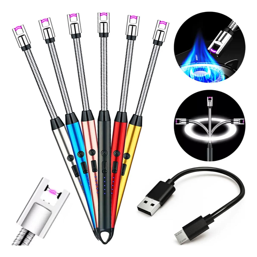 Acendedor De Fogão Recarregável Usb Flexível Para Velas