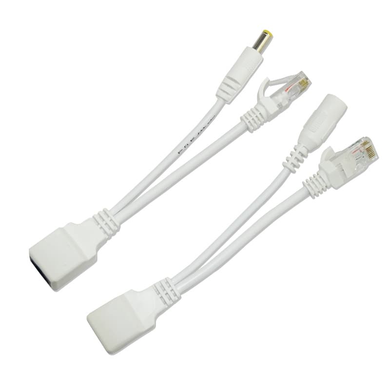 Kit 5 Pçs Adaptador Poe Para Camera Ip Injetor Splitter 30m