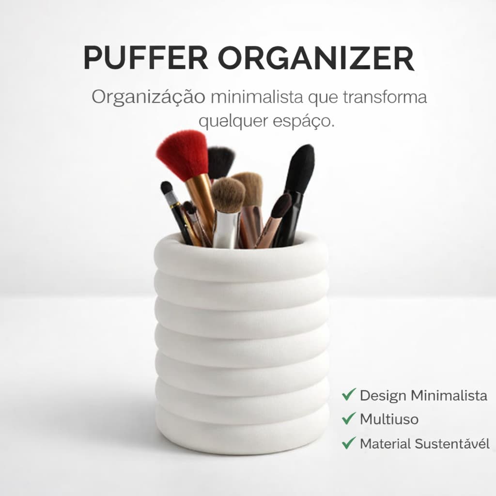 Minimalist Puffer Organizer - Organizador Minimalista Multiuso