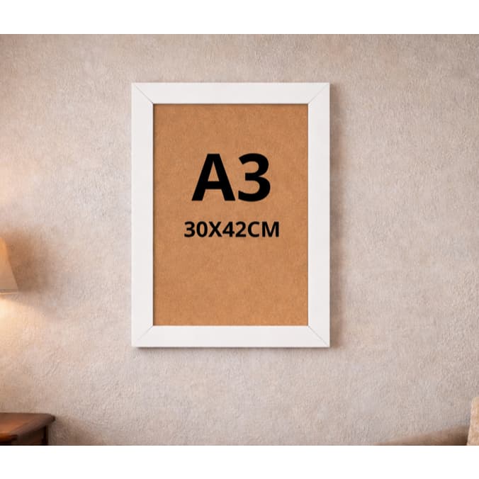 Moldura A3 30x42cm Quadro C/Vidro Decorativo Parede