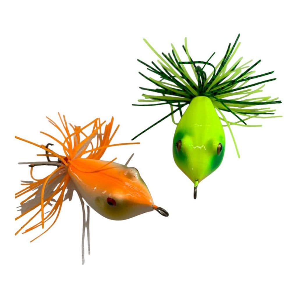 ISCA ARTIFICIAL OTTONI SAPO GIRINO COM RATTLIN CARTELA COM 2 UNIDADES VERDE E LARANJA