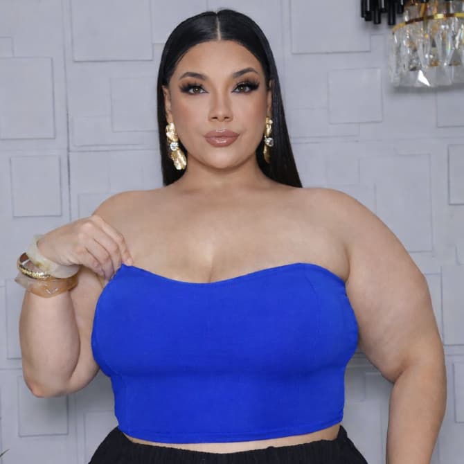 Corselet Cropped Tomara Que Caia Suplex Plus Size Bojo Forro Duplo Modelador Top Faixa Elegante
