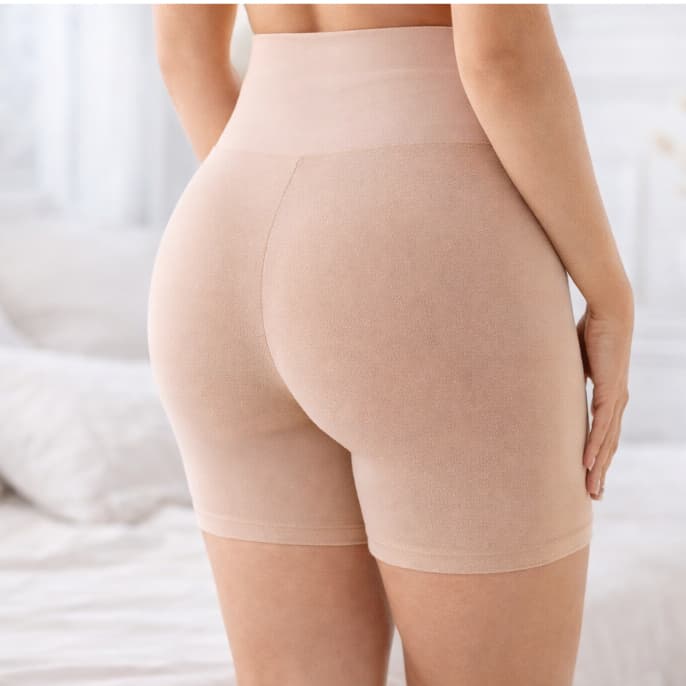 kit 2 Bermudas Modeladoras Anágua Cinta Short Feminino Modelador Alta Compressão Reduz Medidas Anti-atrito  confortável