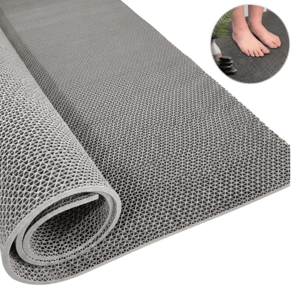 Tapete Antiderrapante Para Banheiro Box Idoso Piscina Sauna Área de Serviço Vestiário Lavanderia Perfurado