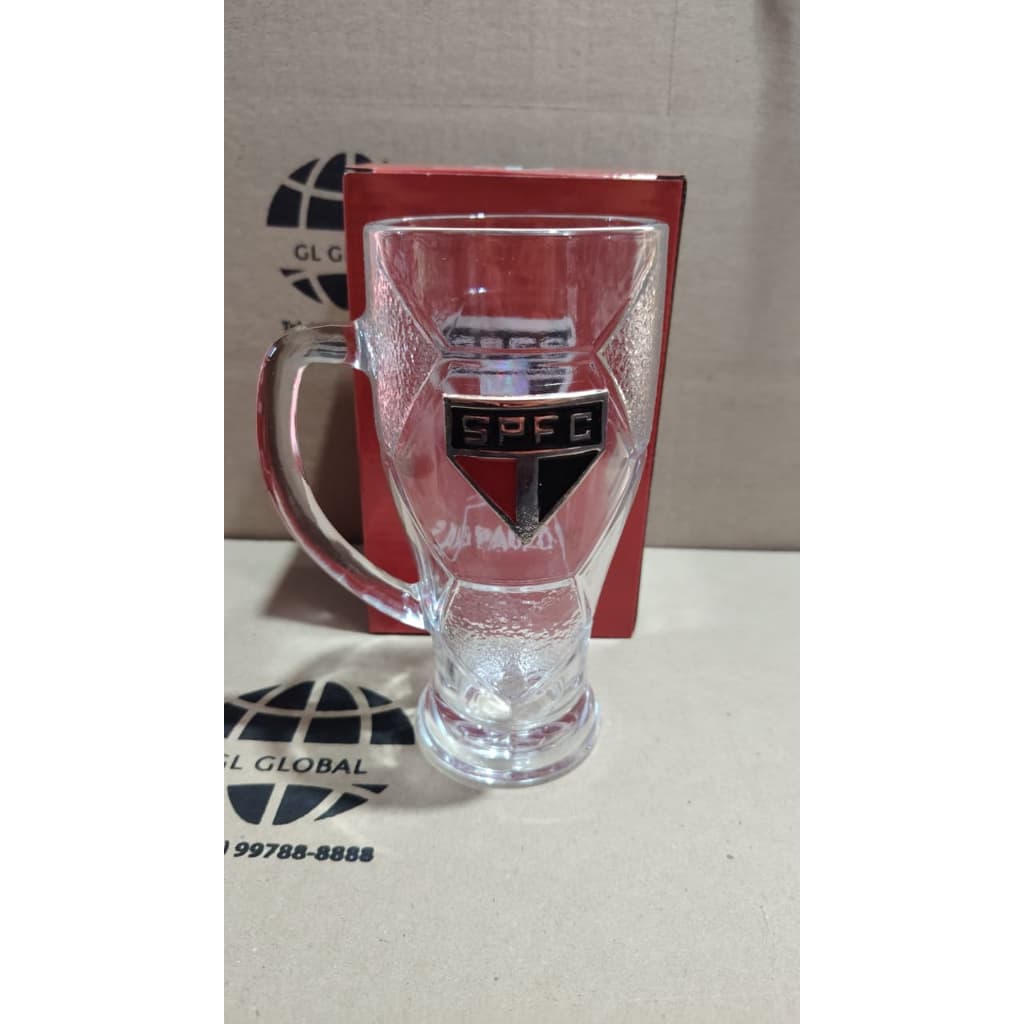 Caneca Vidro 420ml São Paulo – Produto Licenciado Oficial