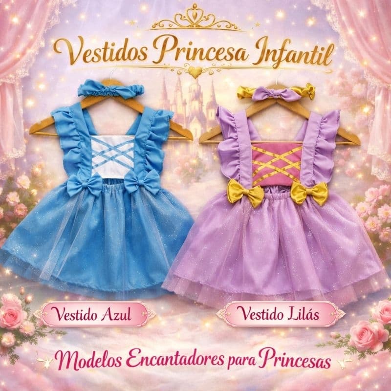 Romper RAPUNZEL CINDERELA Princesa Lilás Brilho Roupa Rapunzel