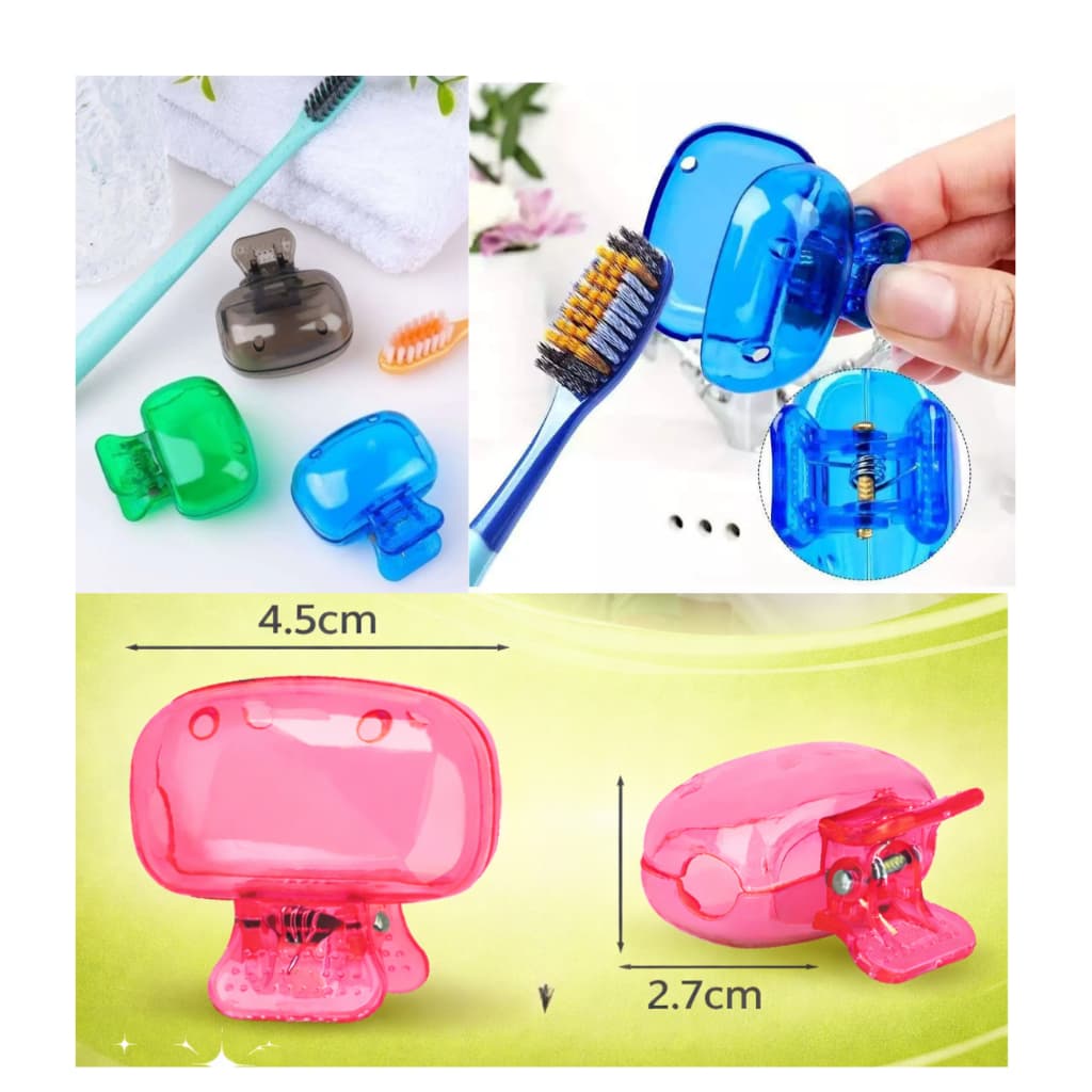 Kit 6 Protetores Capa Universais De Cerdas Pra Escovas Dente