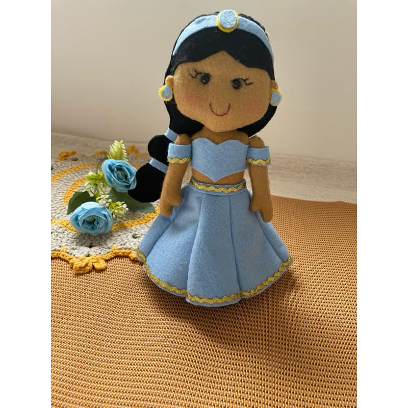 Princesa jasmim em feltro decoração