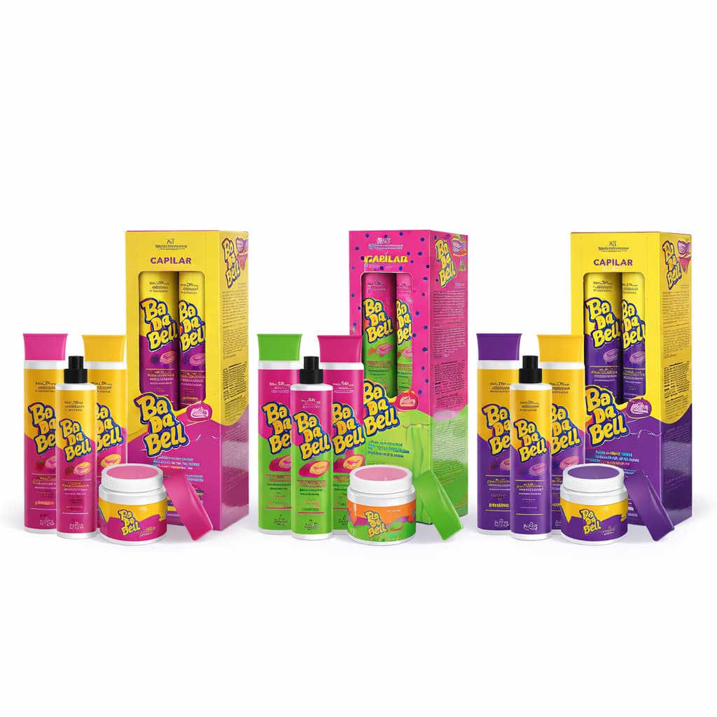 Kit 4 itens Baba Bell Cheirinho de Chiclete – Tutti Frutti, Uva, Melancia| 3 Fragrâncias