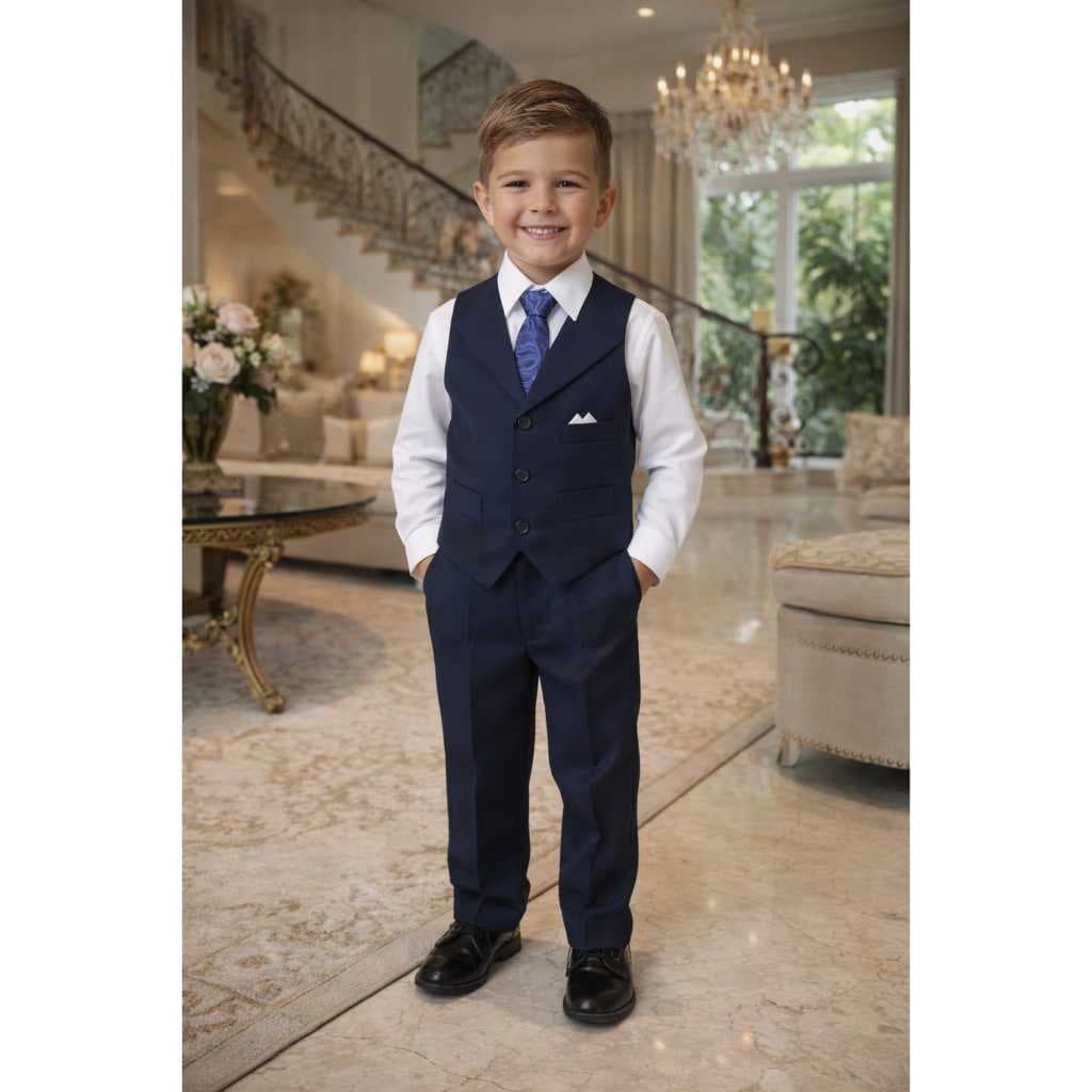 Conjunto Infantil Completo Calça Camisa Colete Social