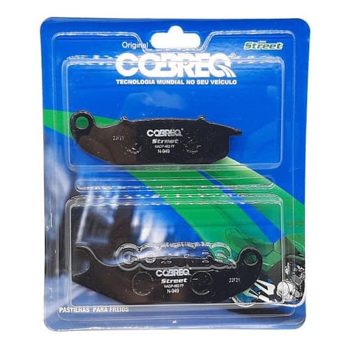 PASTILHA FREIO DIANTEIRA COBREQ N-949 TITAN FAN 150 09 A 15 TITAN 160 2025 FZ25 FAZER 250 2016 +