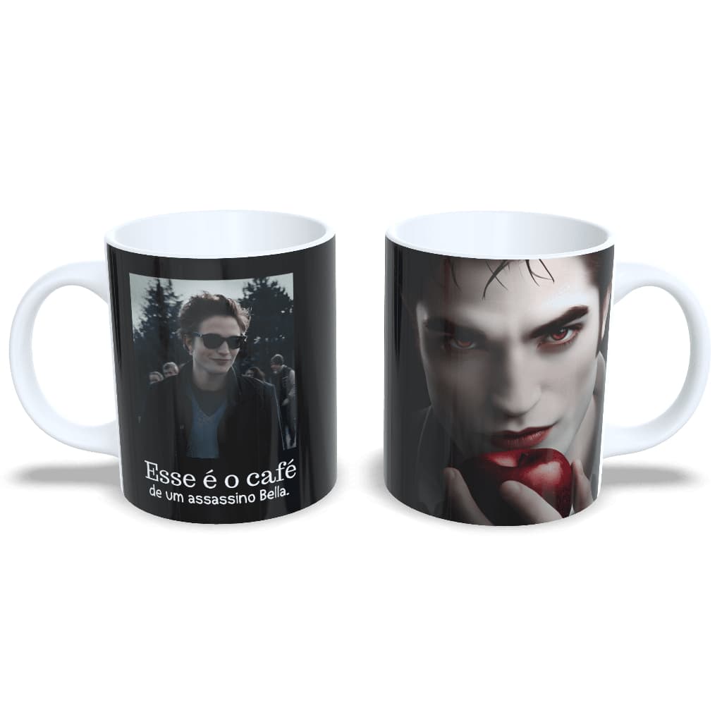 Caneca Crepúsculo 325ml – Presente para Fã da Saga | Porcelana | Filme Twilight