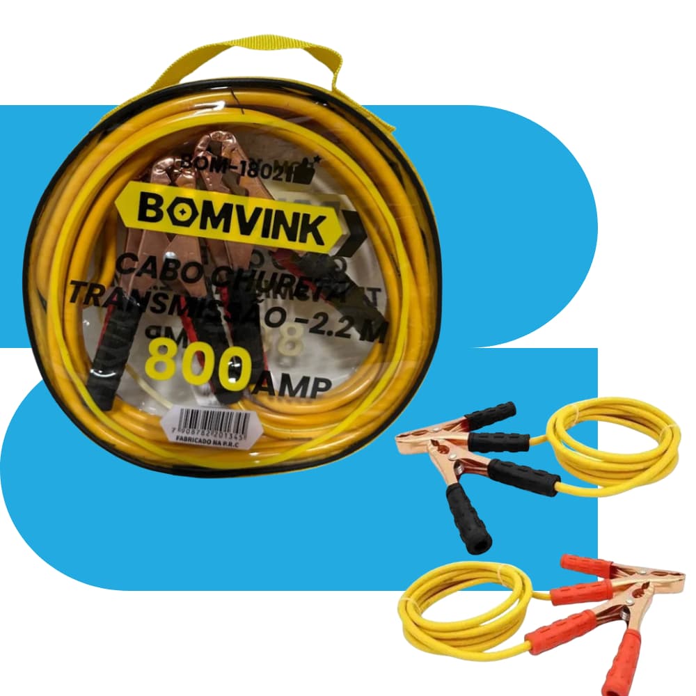 Cabo Auxiliar De Partida Bateria Chupeta Transmissão energia 800 A 2000AMP Carro Caminhão Moto