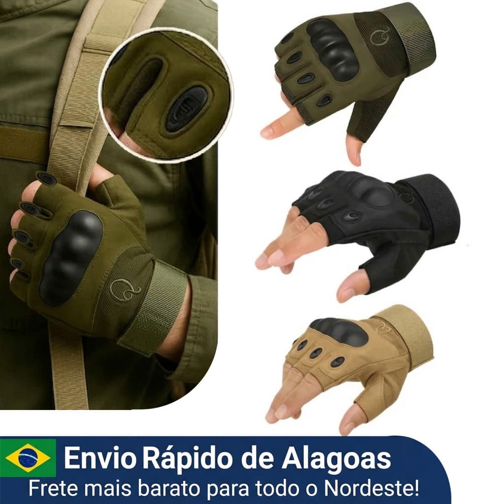 Luva Tática Moto Bike Motoqueiro Ciclismo Resistente Água Tática