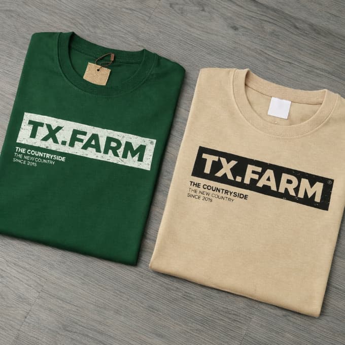 Kit 2 Camisetas Texas Farm Masculina Country Estilo Cowboy 100% Algodão Fio 30.1 Varias cores