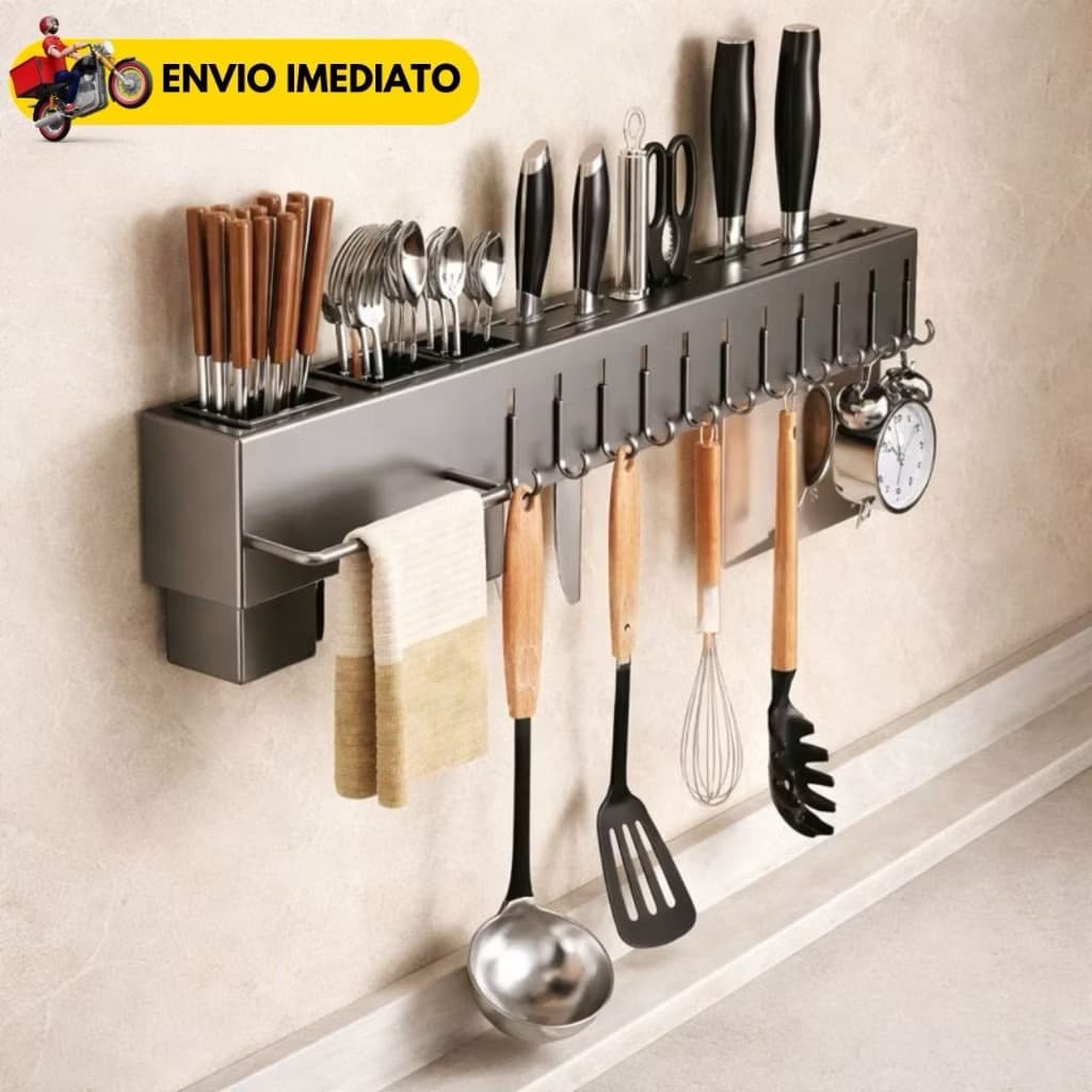Suporte Para Armazenamento De Facas Ganchos Talheres Utensílios De Cozinha De Ferro ORIGINAL Top