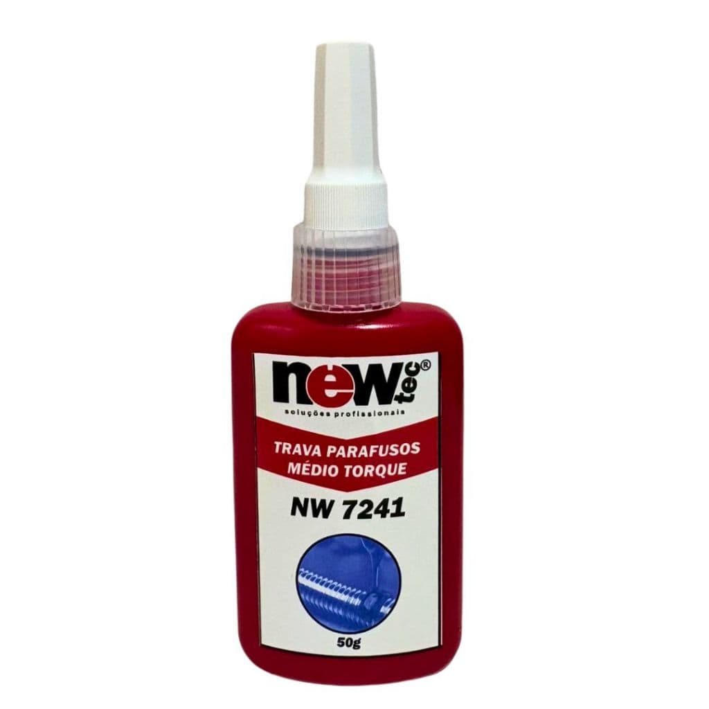 Cola Trava Parafusos Roscas Torque Médio Newtec 50g