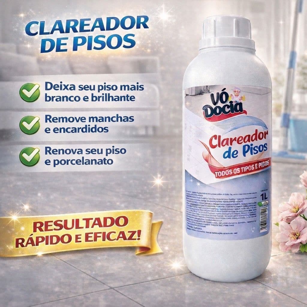 Clareador de piso produto para rejunte encardido ceramicas