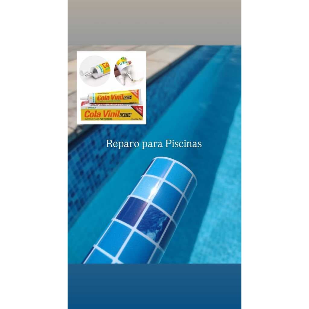 Kit Remendo Para Piscina de Vinil-Piscina Inflável-1 Faixa de Vinil 0,08cm x 0,50cm ESTAMPA SORTIDA+ 1 Tubo de Cola
