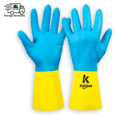 Luva de proteção NEOPREX em látex e neoprene, forrada com algodão e palma antiderrapante KALIPSO