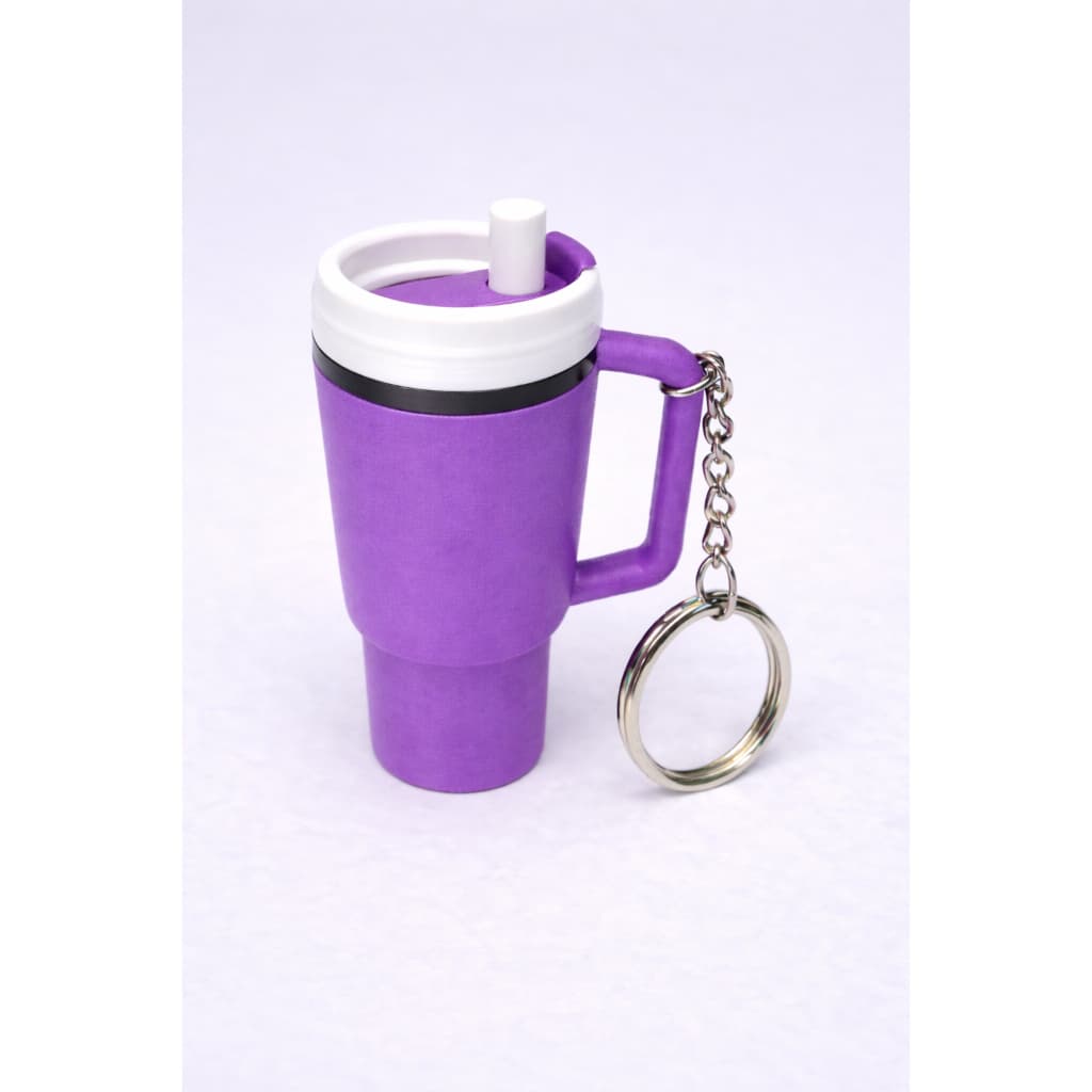 Chaveiro Porta Batom Copo Térmico Mini Porta Batom com Tampa Porta Batom Chaveiro Estilo Copo Térmico Impressão 3D Envio