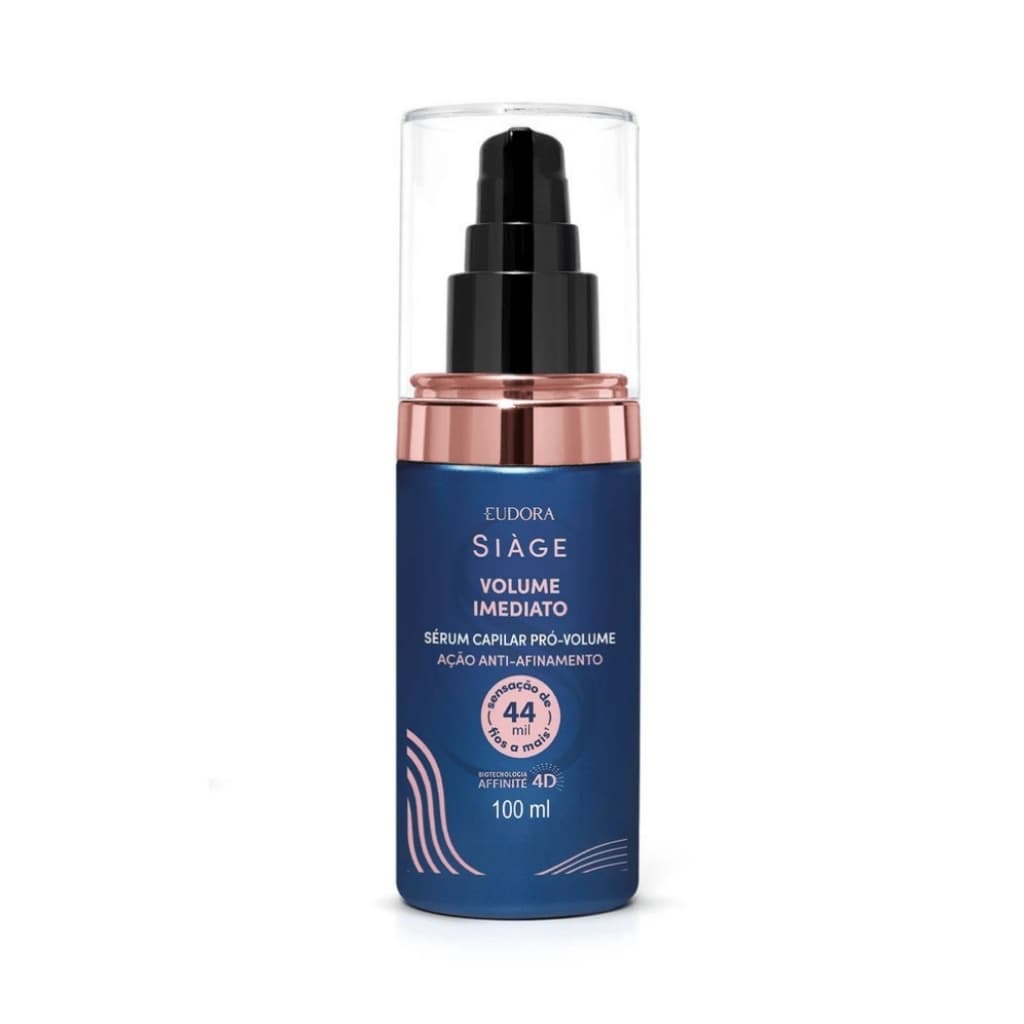 Eudora Siàge Volume Imediato Óleo Sérum Capilar Pró-Volume 100ml Anti-Afinamento Proteção Térmica