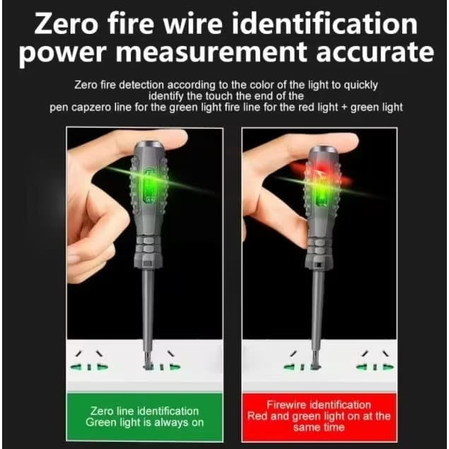 Caneta Elétrica De Medição De Luz Colorida De Alto torque , Chave De Fenda , Quebra De Fio Dedicada Para Eletricista Int