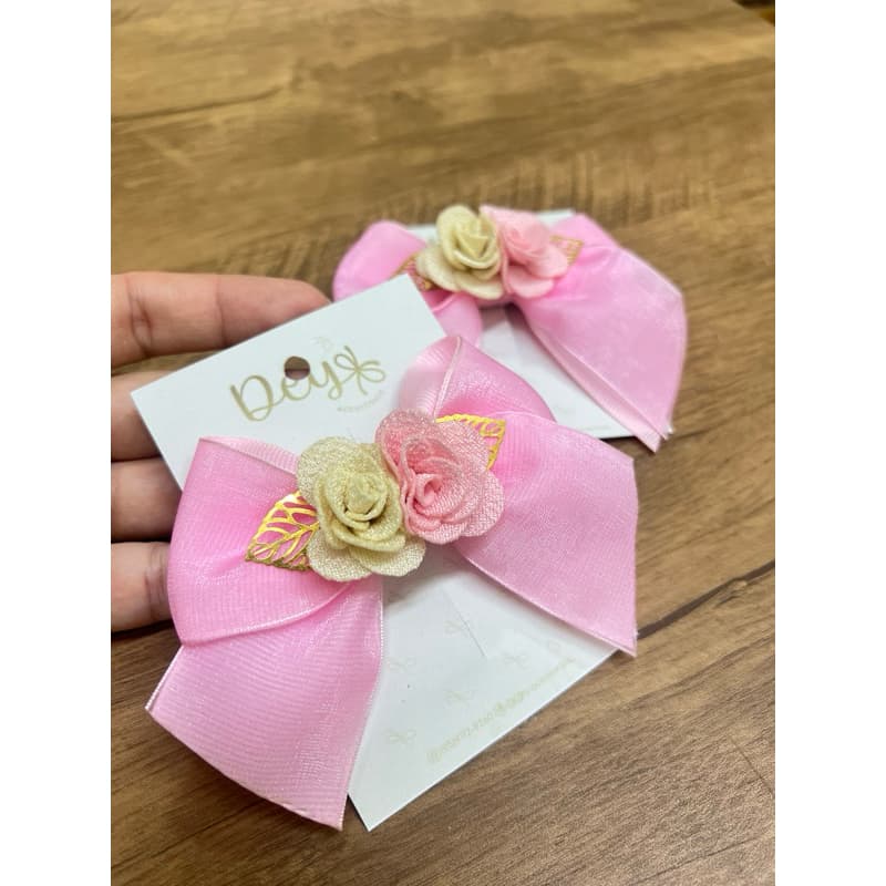 Laço Rosa Laço Menina Laço  Médio