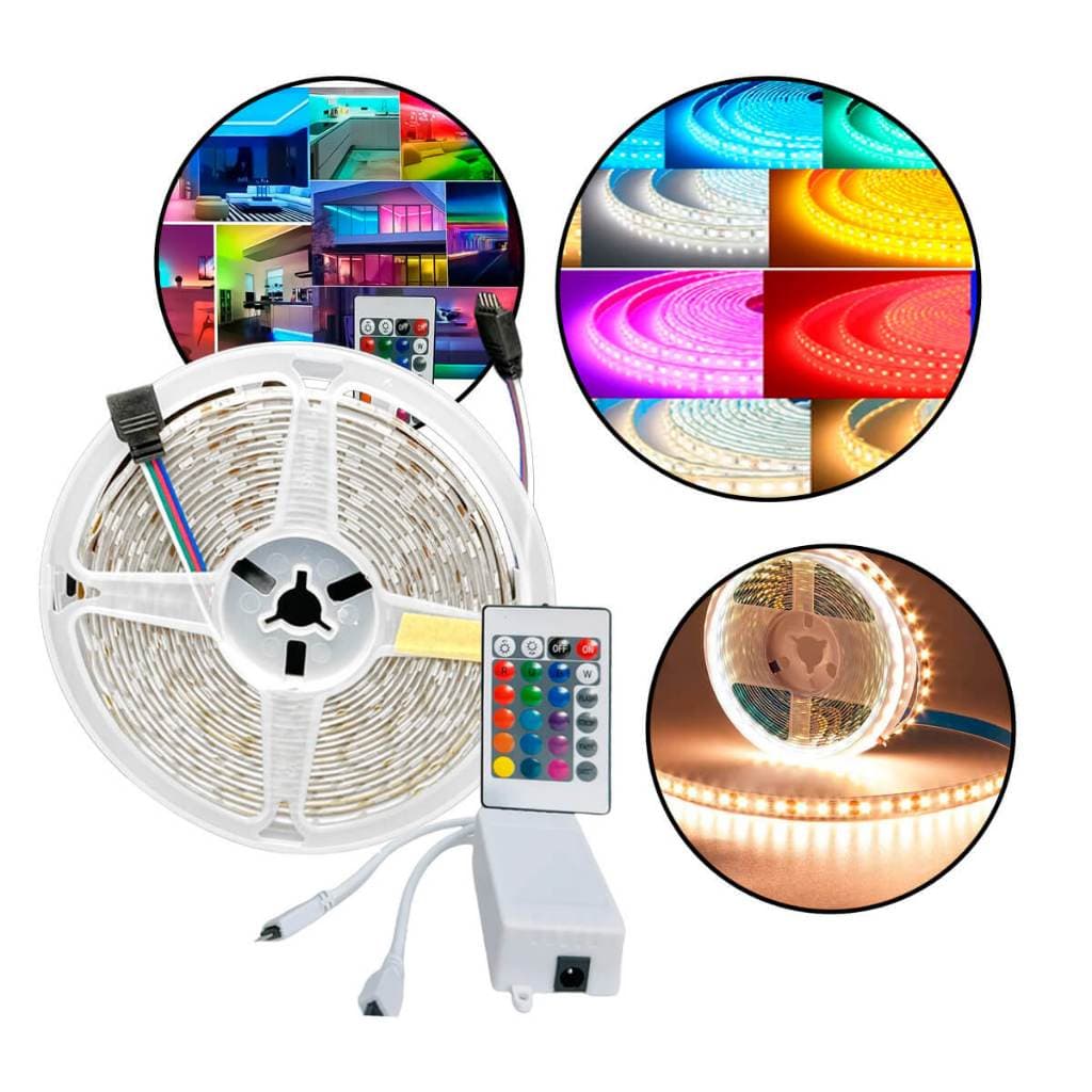 Fita LED RGB 12V 5 Metros SMD 5050 Colorida