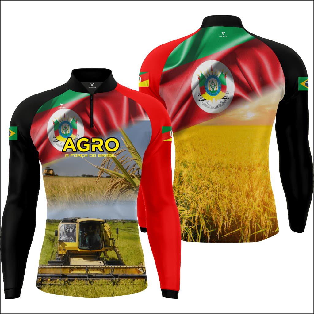 Matreiro Camiseta UV Rio Grande do Sul Manga Longa Proteção