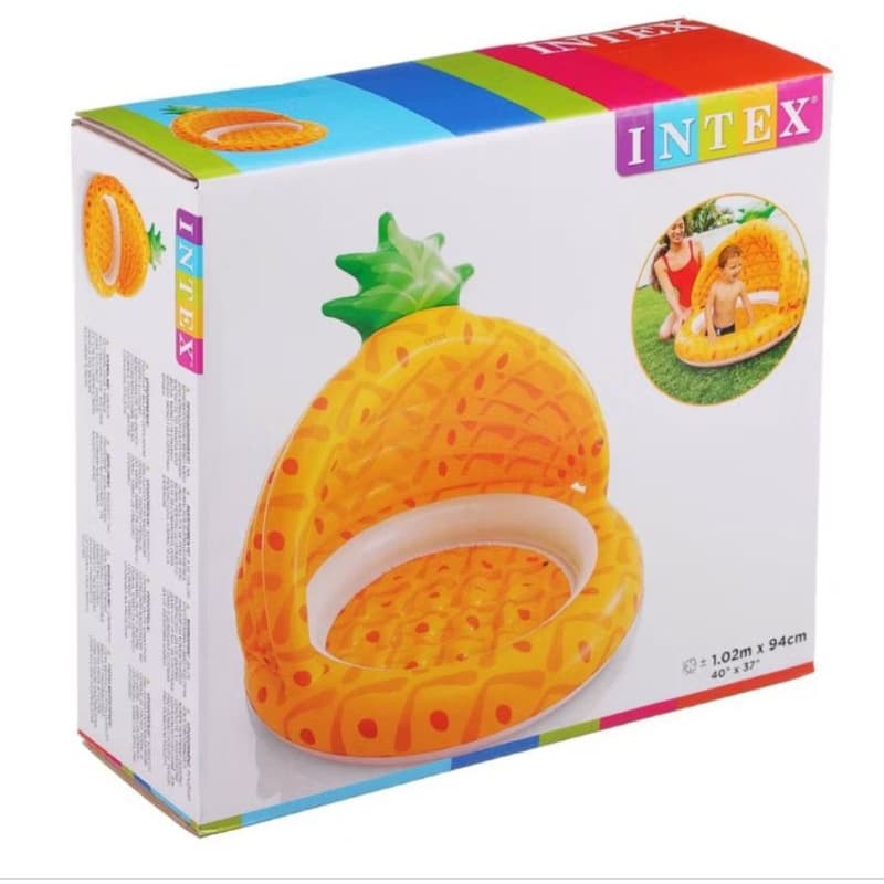 Piscina Inflável de Abacaxi 45L Com Cobertura - Intex 58414