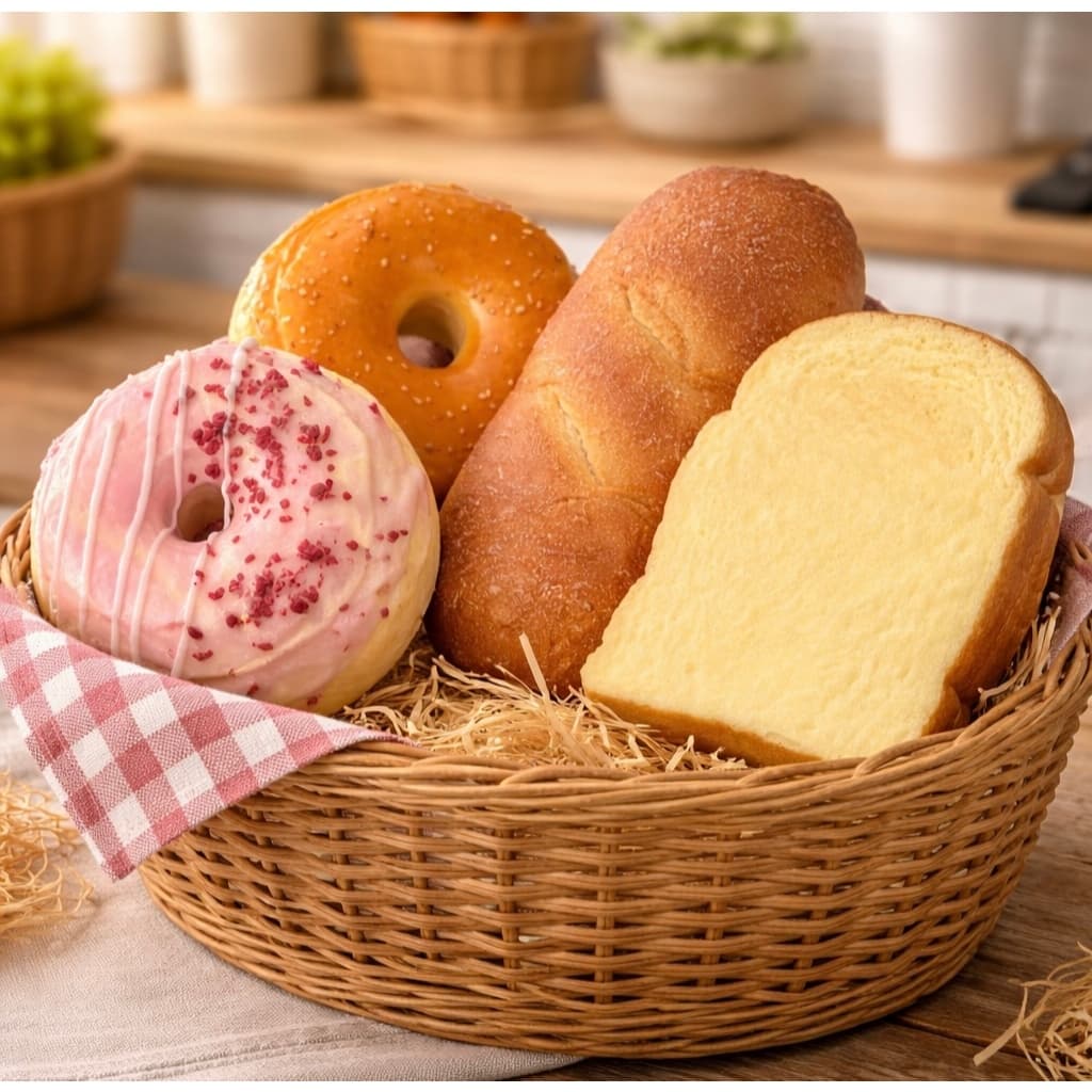 Pão Decorativo Realista – Item Cenográfico para Cozinha, Vitrine e Fotos