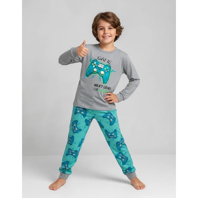 Pijama Infantil Masculino Inverno Game Next Level