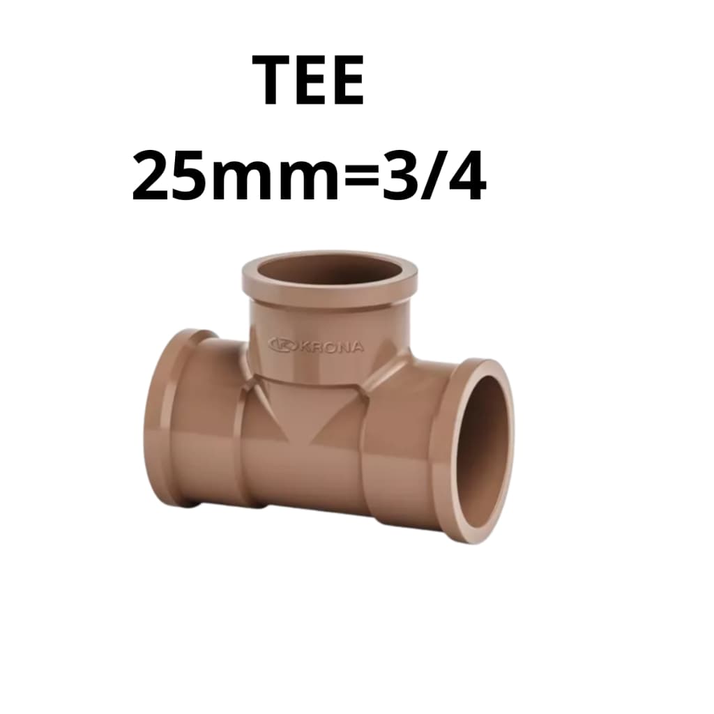 30 TE Conexões  25mm=3/4 Pvc Hidráulica Água Fria Alta qualidade