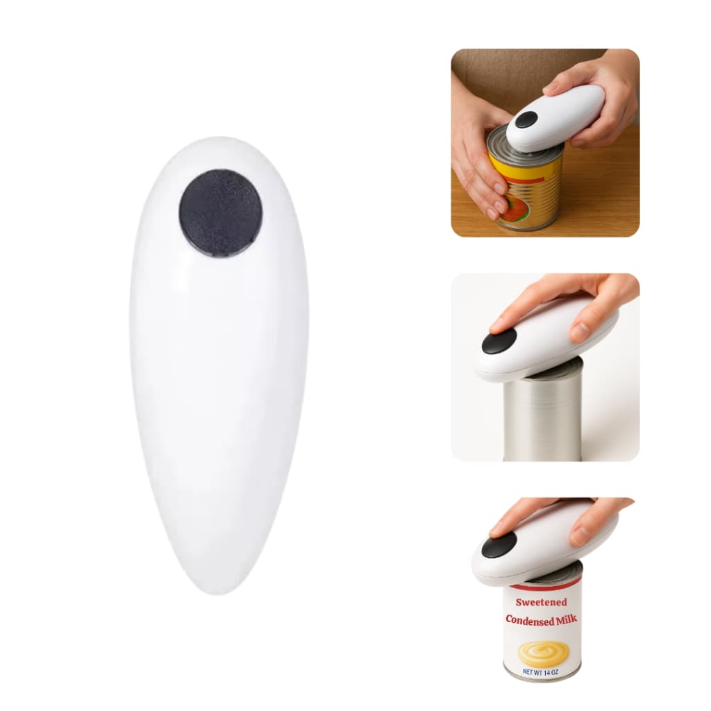 Abridor de Lata Elétrico Automático Portátil Touch Sem Esforço Cozinha