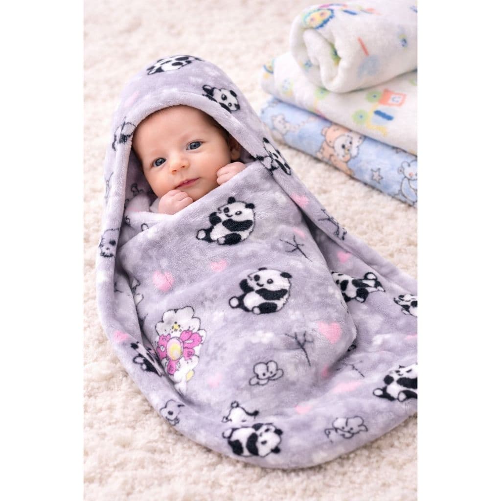 Manta Bebê Fleece Super Macia 80x80cm Antialérgica | Quentinha e Confortavel | Várias Estampas