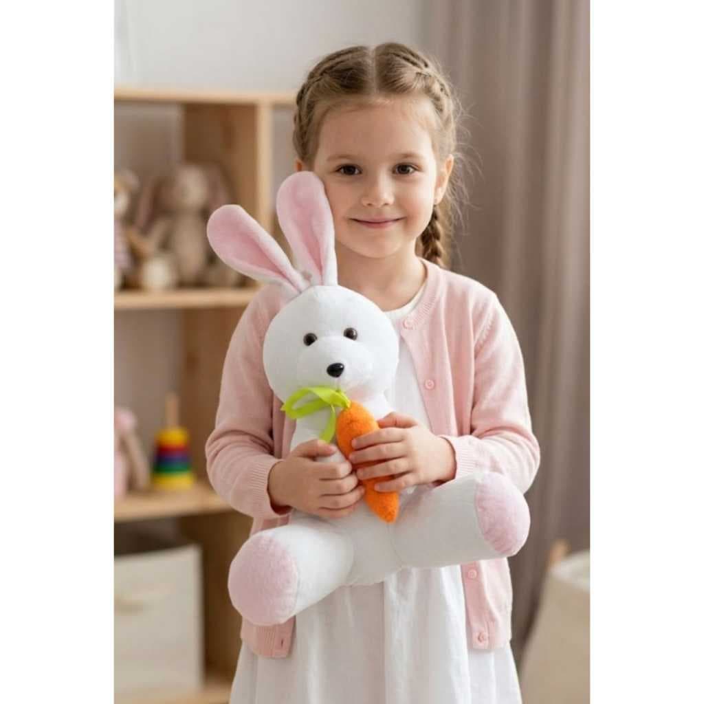 Coelho de Pelúcia Grande 47cm para Páscoa Decoração Presentes Menina Menino Antialérgico 50 cm
