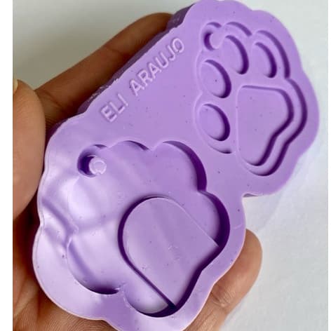 Molde de Silicone abridor de lata- Patinha Pets