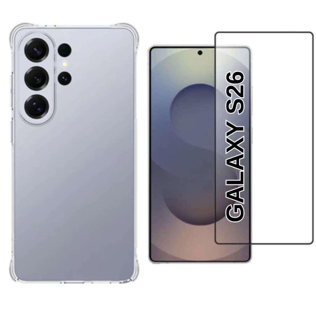 Capa Capinha Anti Impacto + Película 3D para Samsung Galaxy S26