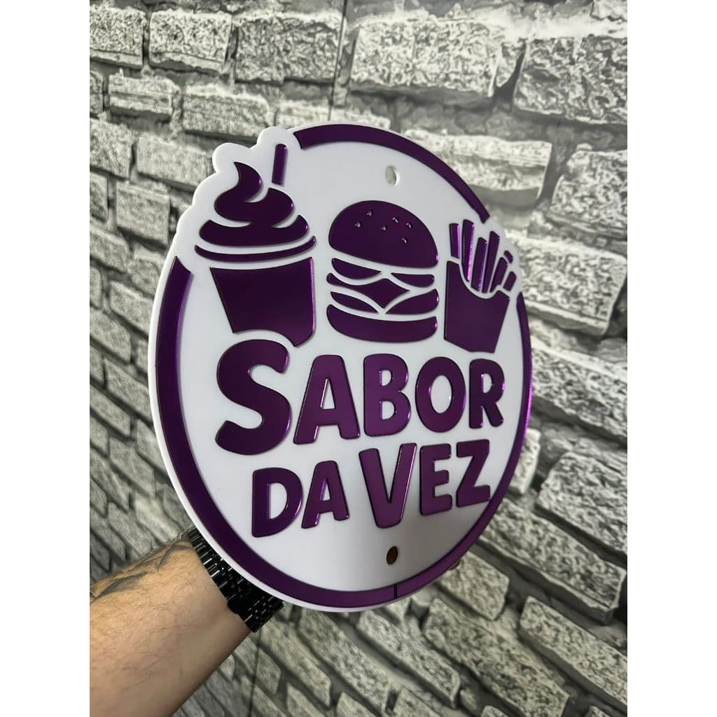 Logo em Acrílico Espelhado - Redonda | Logomarca em Acrílico 2mm
