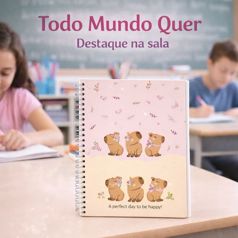 Caderno Capivara Espiral e Brochura Universitário 80 160 Folhas 1 e 10 Matérias Capa Dura Sortido Escolar Sortido