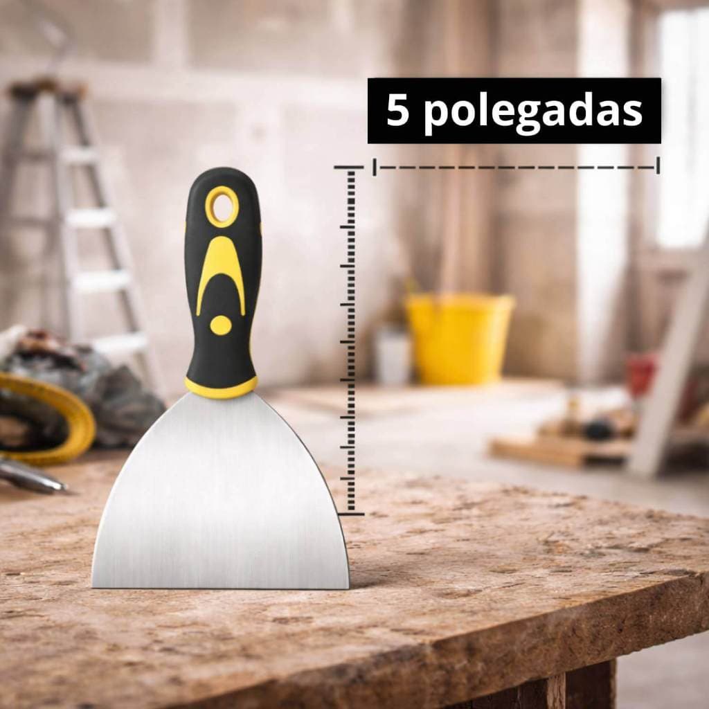 Espátula de Aço com Cabo Emborrachado [5 Polegadas]