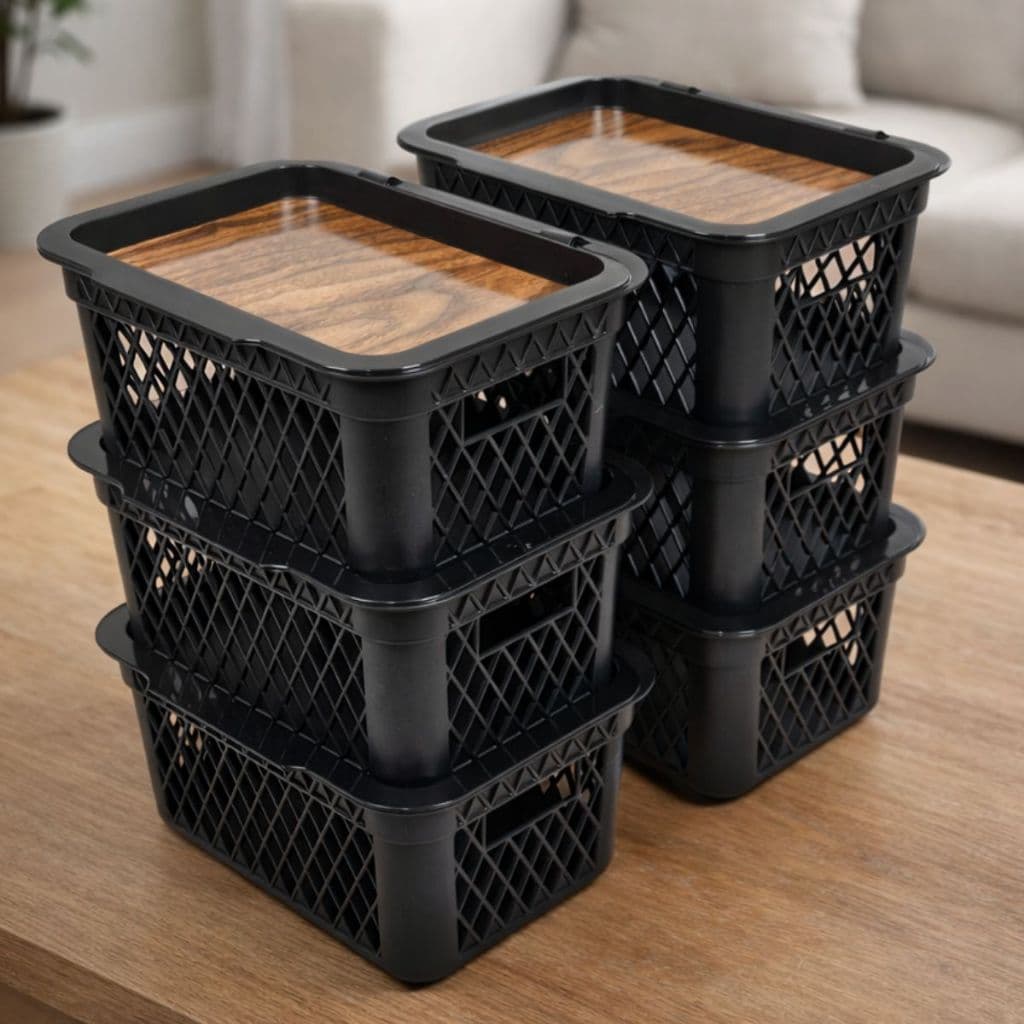 Kit 2/4/6/8 Caixas Organizadoras Com Tampa 2,5 Litros Multiuso Cesto Organizador Banheiro Cozinha