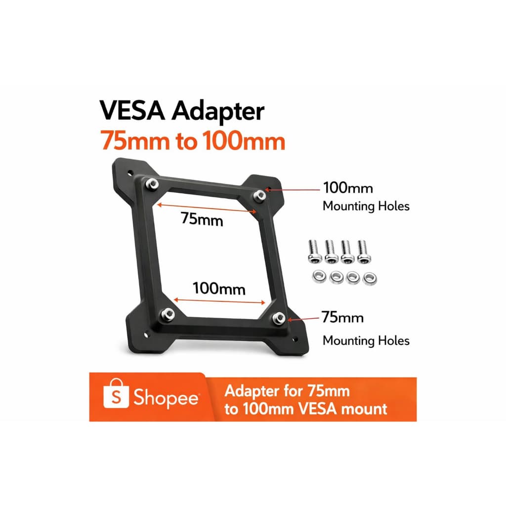 Placa Adaptadora VESA de 75mm para 100mm