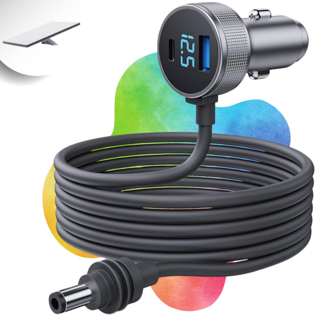 Carregador de carro Starlink Cabo 3 Em 1 Veicular Compatível com Starlink Mini Usb Tipo C 12v 24v QC3.0 20W/PD 30W