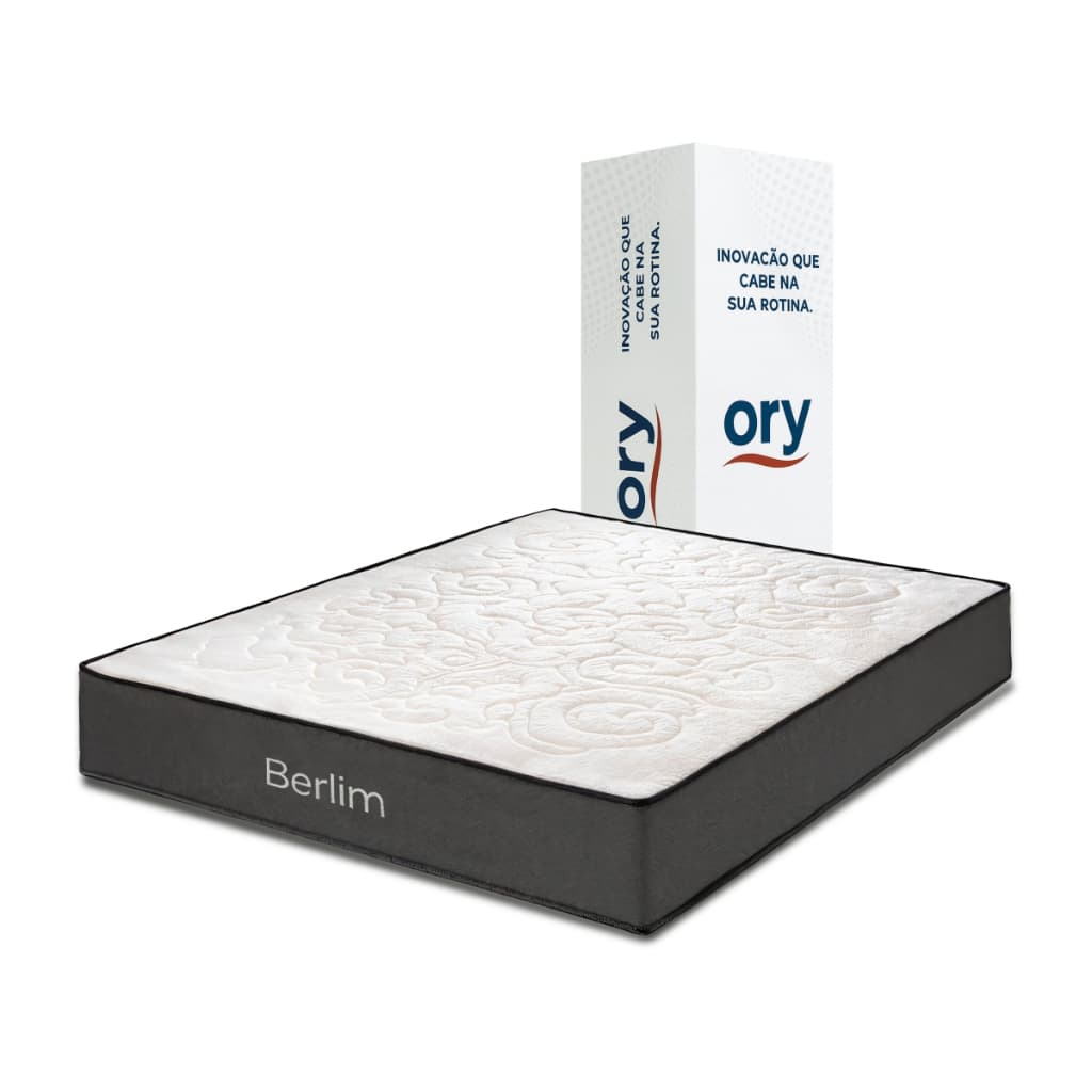 Colchão espuma Ortopédico D45 Ultra Firme Tecido Jacquard Lateral Suede  Embalado a Vácuo Ory Berlim