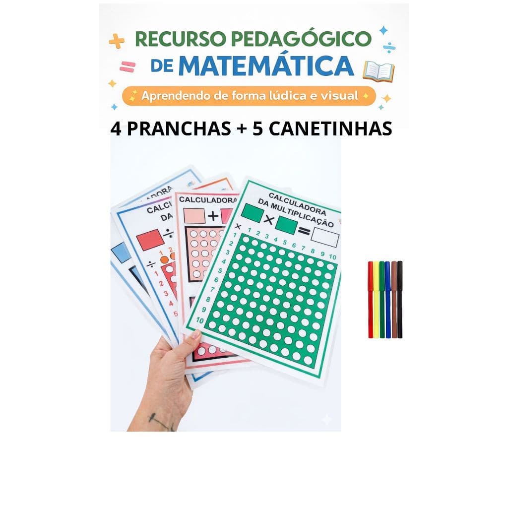 Recurso Pedagógico de Matemática C/ canetinhas