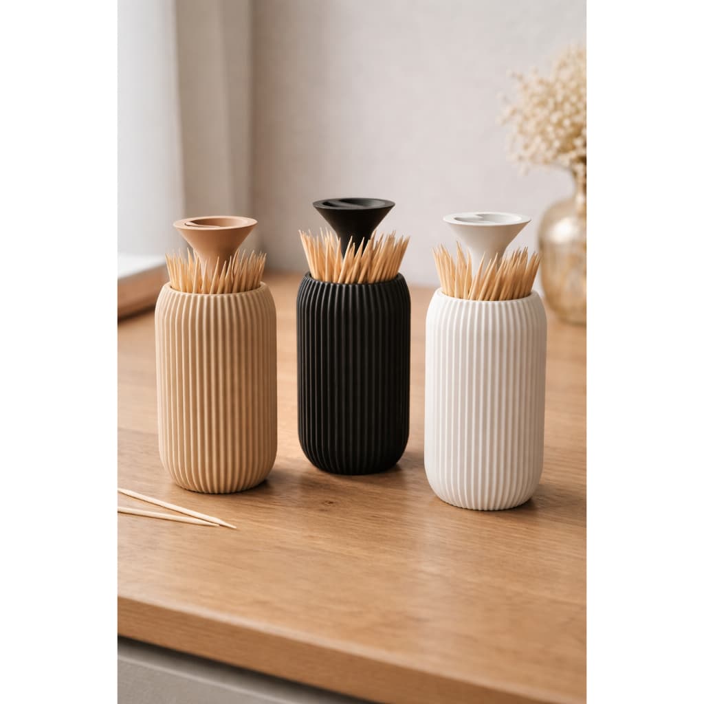 Porta Palitos Minimalista Automático Dispenser Palito Decorativo Moderno Cozinha