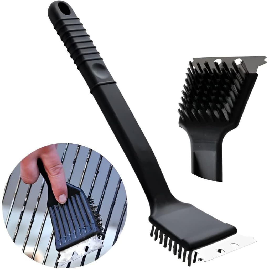 Escova Limpa Grelha 30cm - Eficiência na Limpeza e Praticidade com Cabo Ergonômico